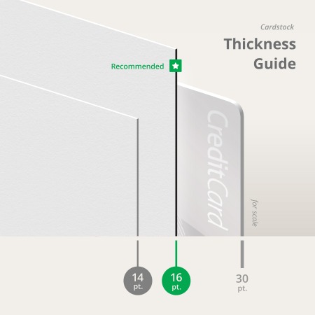 Circle Business Cards Thickness